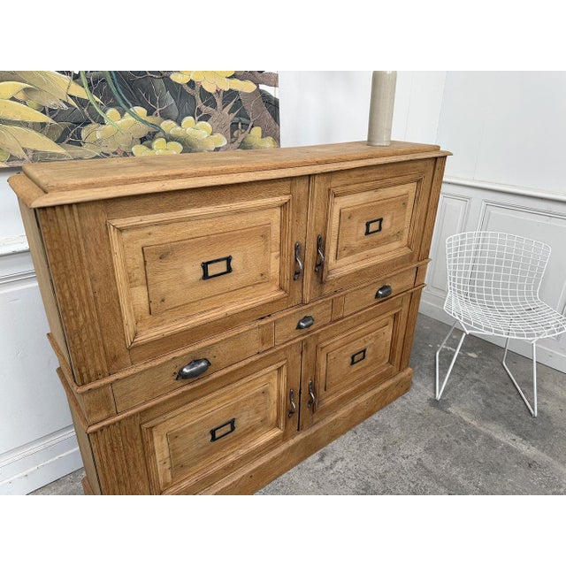 Antique Oak Notarys Cabinet, 1900s For Sale - Image 6 of 8