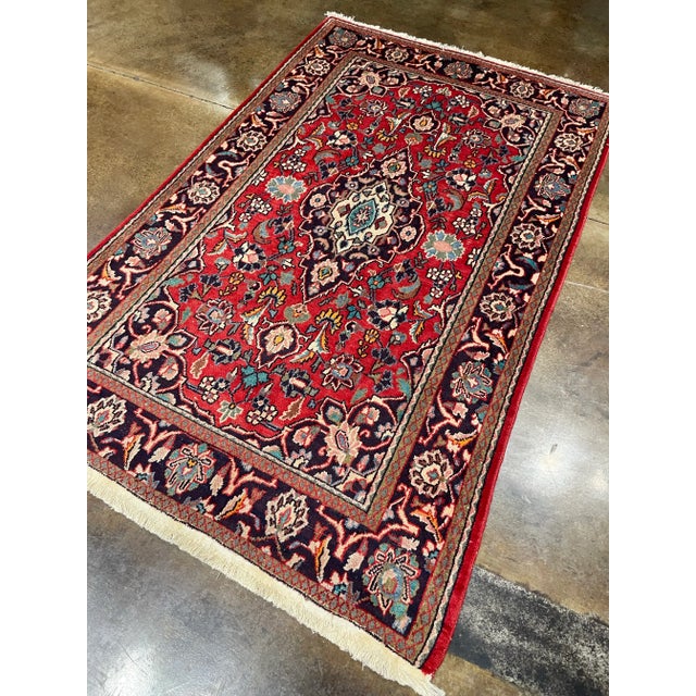 Traditional 1990s Old Persian Hamedan Area Rug 4'0" X 6'5" For Sale - Image 3 of 5