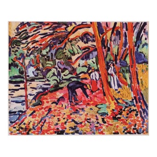 1948 M. Vlaminck "Landscape With Dead Wood" Second Edition Offset Lithograph For Sale