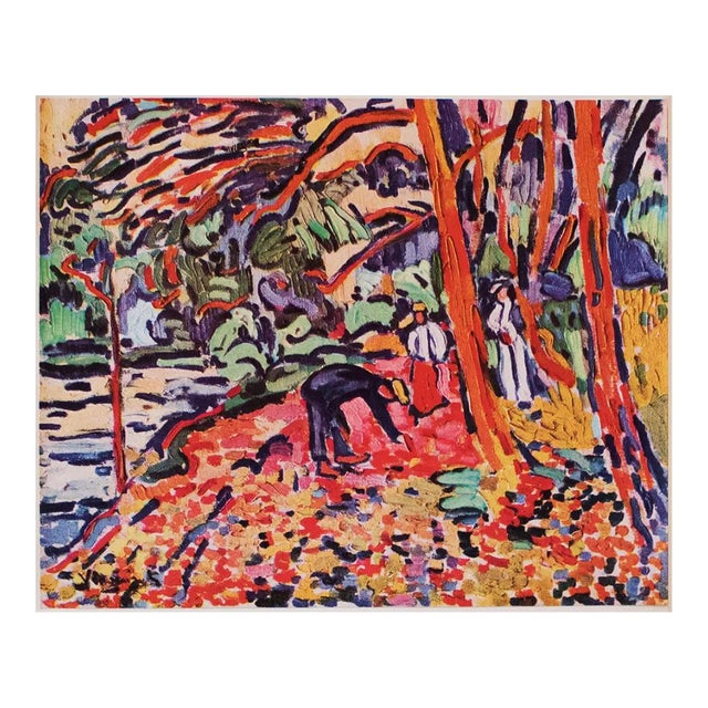 1948 M. Vlaminck "Landscape With Dead Wood" Second Edition Offset Lithograph For Sale