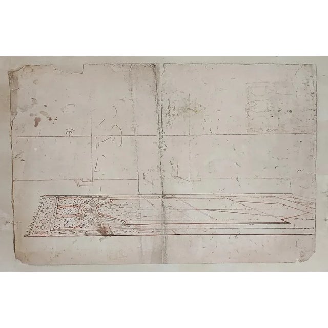 Guglielmo Innocenti, Etude pour scène de théâtre au piano, Crayon & Watercolor on Paper For Sale - Image 8 of 10