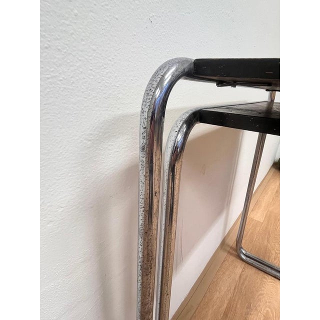 Vintage Bauhaus Chrome Nesting Tables by Marcel Breuer, 1930s, Set of 2 For Sale - Image 6 of 8