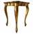 Vintage Florentine Hollywood Regency Gilt Wood Side Table with Green Top, 1950s For Sale - Image 3 of 6