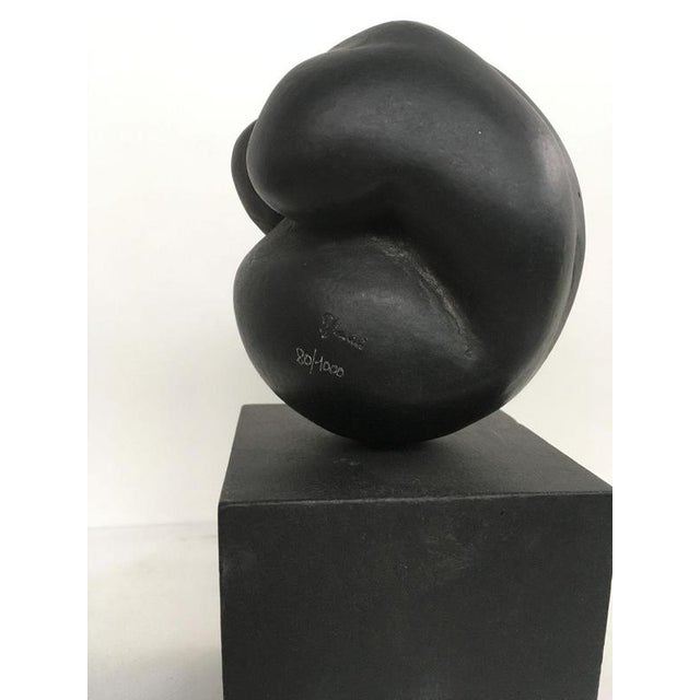 Wood Patrizia Guerresi, Italian Black Abstract Sculpture, 1988, Aluminum For Sale - Image 7 of 16