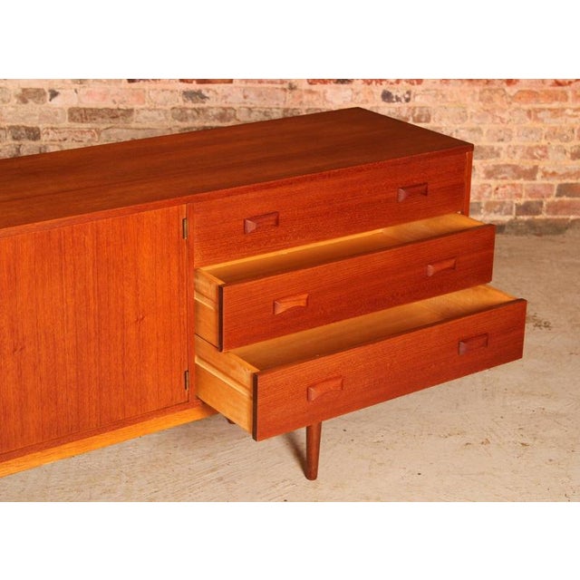 Long Mid-Century Modulus Sideboard in Teak from Fristho, Netherlands, 1960s For Sale - Image 10 of 18