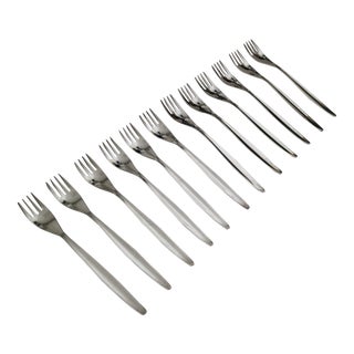 1950s Kurt Meyer for W M F Sterling Forks- Set of 12 For Sale