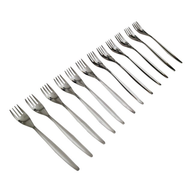 1950s Kurt Meyer for W M F Sterling Forks- Set of 12 For Sale