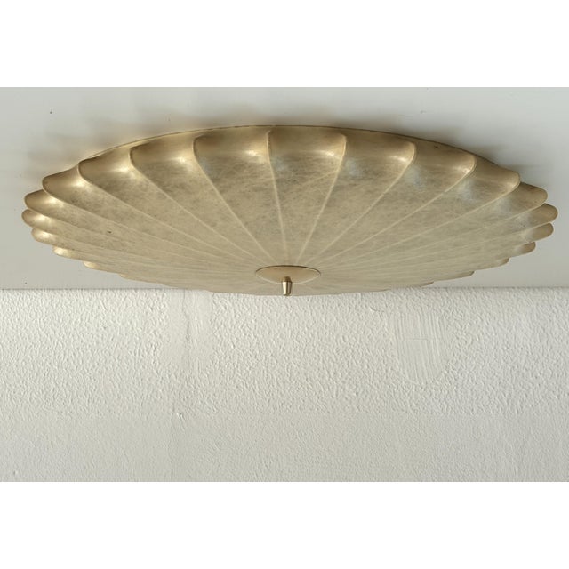 Large Mid-Century Modern Goldkant Cocoon Flush Mount from Goldkant Leuchten, 1960 For Sale - Image 9 of 18