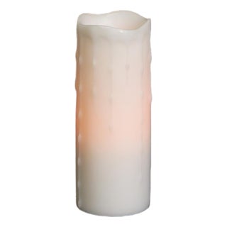 LED Dripping Wax Pillar Candles (Set of 3) For Sale