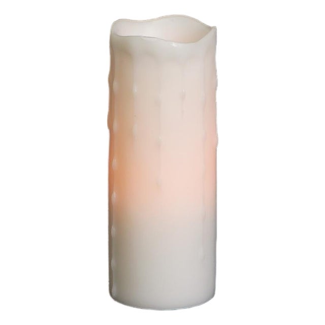LED Dripping Wax Pillar Candles (Set of 3) For Sale