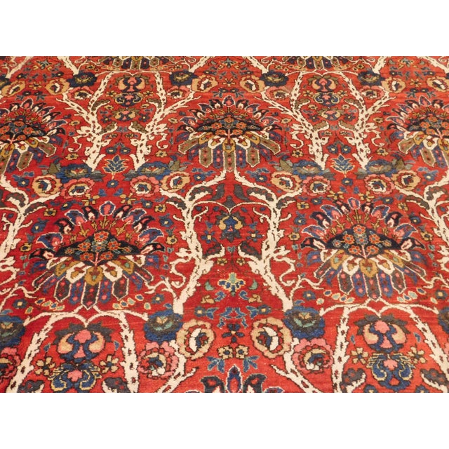 1940s Vintage Persian Tabriz Rug For Sale - Image 5 of 13