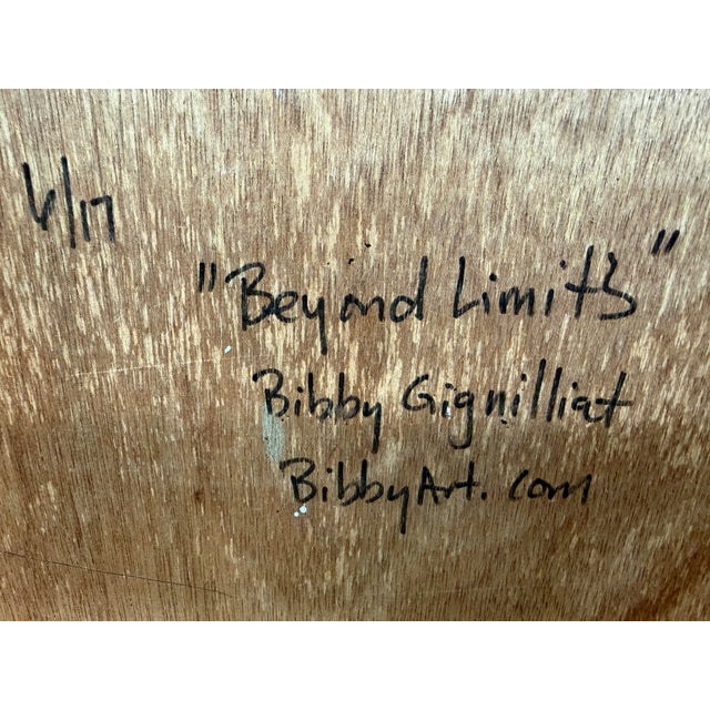 Bibby Gignilliat "Beyond Limits" Original Painting, Framed For Sale - Image 4 of 12