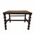 Coffee Antique Walnut and Cane Spool Bobbin Leg Footstool, Plant /Display Stand For Sale - Image 8 of 8
