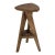 Mid-Century Modern NOIR Twist Counter Stool, Teak For Sale - Image 3 of 5
