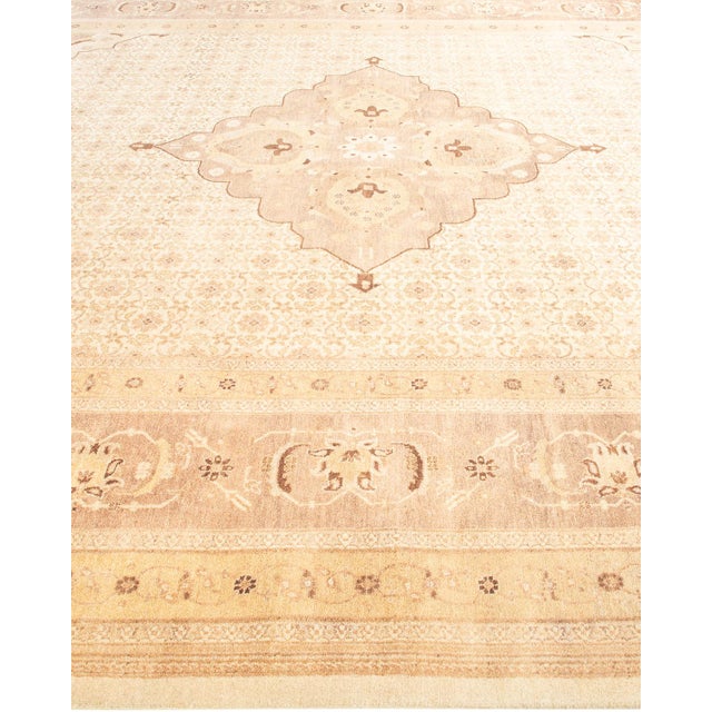 Solo Rugs Mogul, One-of-a-Kind Hand-Knotted Area Rug - Ivory, 9' 3" x 12' 2" For Sale - Image 4 of 8