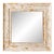 Carolina Mirror Company Distressed White & Gold 45" Wall Mirror For Sale