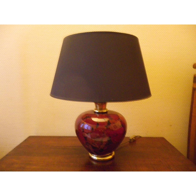 Table Lamp in Ceramic and Gold-Tone Metal, 1960s For Sale - Image 16 of 16