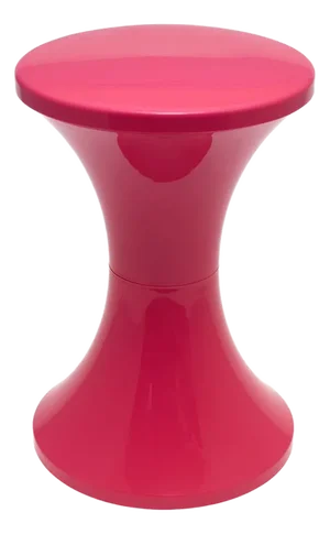 Tam Tam Tulip Stool Vintage Space Age by Henry Massonnet Atomic Pink Made in France