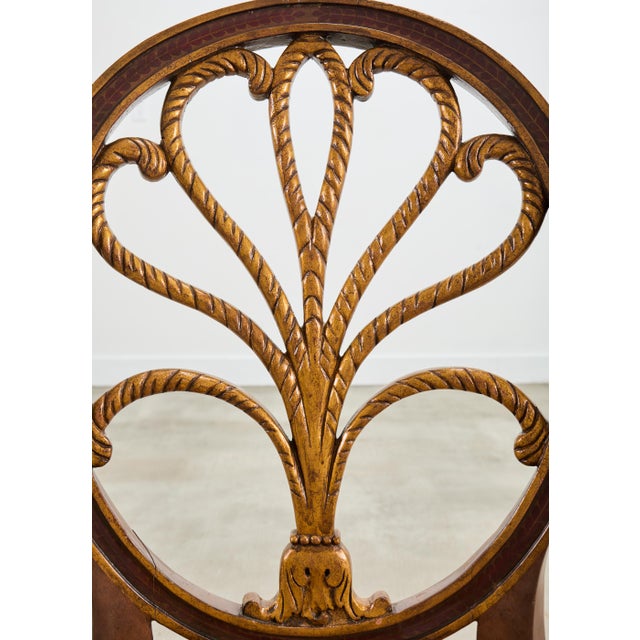 Set of Four Rose Tarlow "Feather" Dining Chairs in Fortuny For Sale - Image 14 of 18