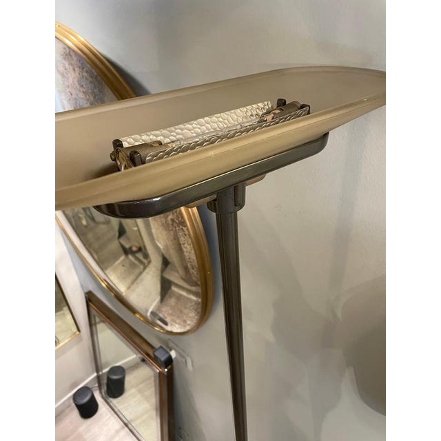 Metal Vintage Italian Iron Floor Lamp, 1970s For Sale - Image 7 of 9