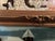 Antique Large Fancy Frame Reverse Painted Picture Catholic Church 47.25” X 19.25 Lovely Evening Moonshine Off Lake For Sale - Image 9 of 17