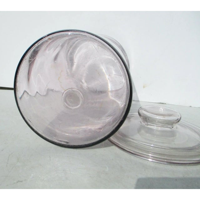 Vintage 1950s Blown Glass Barber Jar For Sale In New York - Image 6 of 8