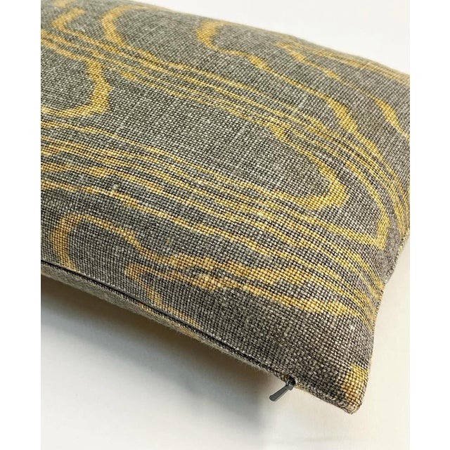 Textile Vintage Custom Kelly Wearstler Faux Bois Groundwork's Lumbar Pillow For Sale - Image 7 of 10