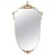 Large Neoclassical Italian Shield Brass Wall Mirror by Gio Ponti, 1950s For Sale - Image 10 of 10