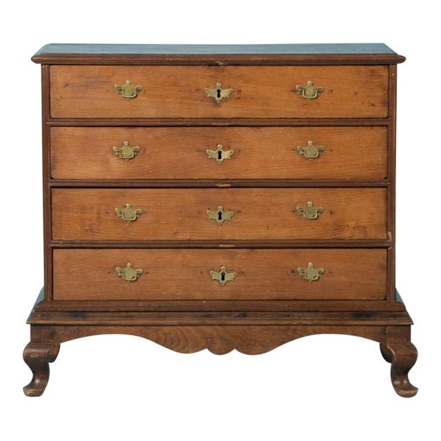18th Century Antique Danish Oak Chest of Drawers For Sale