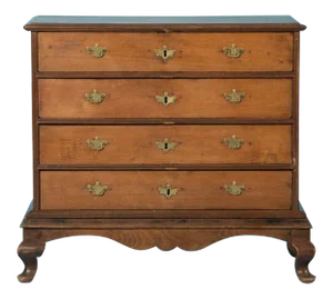 18th Century Antique Danish Oak Chest of Drawers