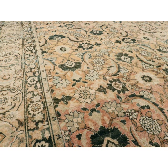 Galerie Shabab Collection Early 20th Century Handmade Persian Lavar Kerman Room Size Carpet, Circa 1920 For Sale In New York - Image 6 of 10