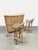 Vintage Curved Bamboo Rattan Tiki Bar Stools and Cocktail Bar, 1980s, Set of 3 For Sale - Image 4 of 7