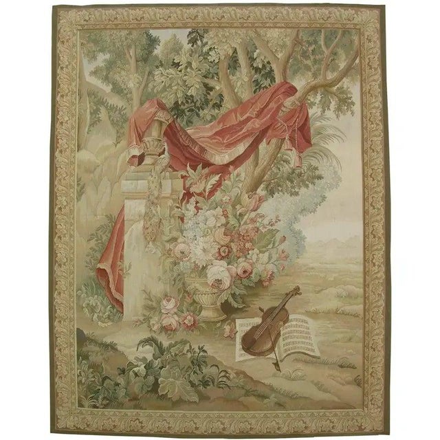 Vintage Woven Scene Tapestry For Sale In Los Angeles - Image 6 of 9