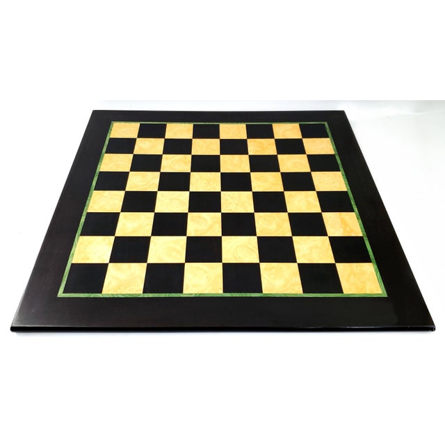 Chinoiserie Vintage Marquetry Chess Set With Chinese Figurines For Sale - Image 3 of 15