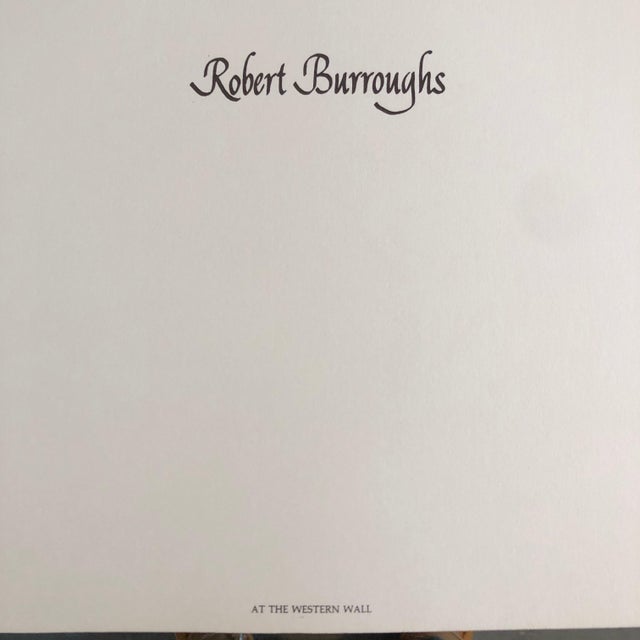 Robert Burroughs, Vintage Silver Gelatin Photograph Jerusalem Western Wall Night Time Photo 1973, 1973 For Sale In Miami - Image 6 of 8