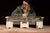 Salesman sample soda fountain constructed as a reduced-scale demonstrator, intended to showcase the layout, materials, and...