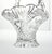 1990s Hofbauer “Byrdes” Large Cut Crystal Deep Handled Basket 10 1/2” For Sale - Image 4 of 11