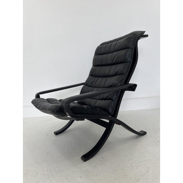 Ingmar Relling Vintage Siesta Chair with Ottoman by Ingmar Relling for Westnofa, 1960s, Set of 2 For Sale - Image 4 of 11