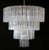 Metal Murano Glass Chandeliers in the Style of Toni Zuccheri for Venini, Set of 2 For Sale - Image 7 of 8