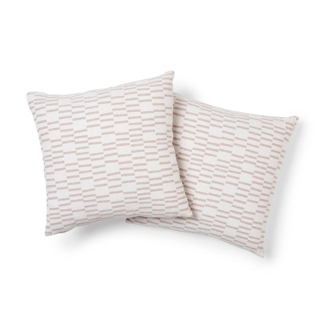 Schumacher Schumacher X Caroline Z Hurley Cedar Tree Neck Pillow in Clay For Sale - Image 4 of 9