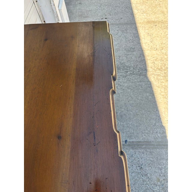 Vintage Spanish Revival Bachelor Chest | Chest of Drawers | Burl Wood Style Dresser For Sale In New York - Image 6 of 12