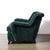 James Mont Mid-Century Diamond Tufted Back Viridian Green Velvet Lounge Chair by James Mont For Sale - Image 4 of 10