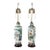 Monumental Late 19th Century Chinese Famille Verte Porcelain Rouleau Vases Set as Lamps Pair For Sale
