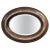 Brown Leather Oval Studded Frame Wall Mirror For Sale - Image 10 of 10