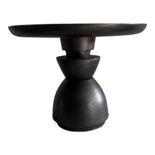 Arteriors Home Modern Abstract Mahoun Centerpiece in Graphite For Sale