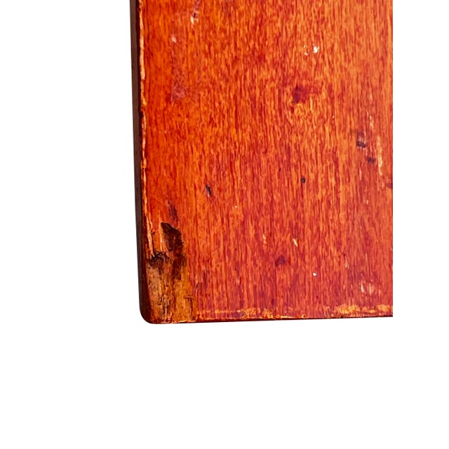 Mid 19th Century American Primitive Sheraton Table Stand With Hand Made Dovetailed Drawer. For Sale - Image 12 of 12