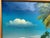 Tropical Beach Oil Painting Signed M Gordon, Palm Tree Seascape, Caribbean Coast For Sale In Jacksonville, FL - Image 6 of 13