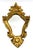 Gold Vintage Italian Florentine Petite Giltwood Mirror For Sale - Image 8 of 8