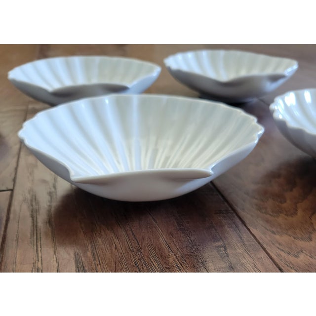 These adorable shell dishes are great for hors d'ouevres, snacks, sweets, and more. By Dansk, made in France. 5 3/4" by 5...