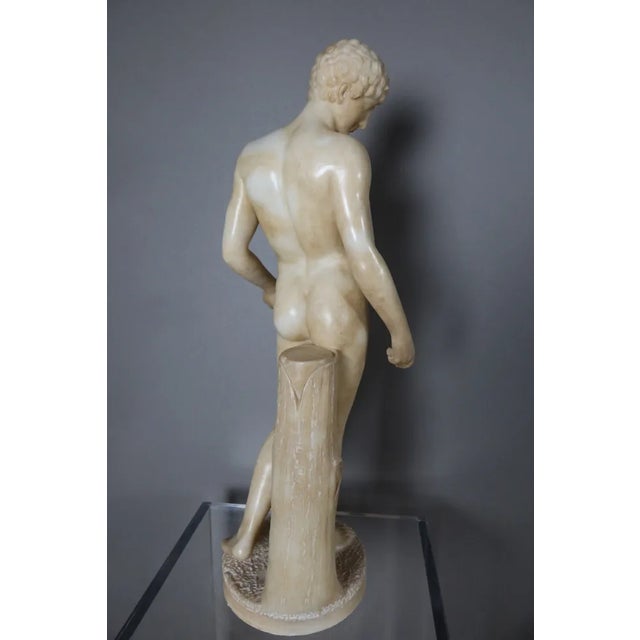 Sculpture of Apollo, 1800s, Alabaster For Sale - Image 5 of 11
